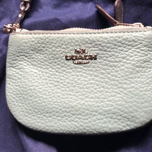 Coach Blue and Orange Wristlet